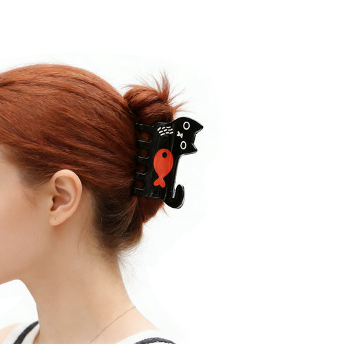 Black Cat Hair Claw – Cute Hair Claw Clip